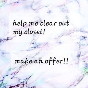 Help me clear out my closet!